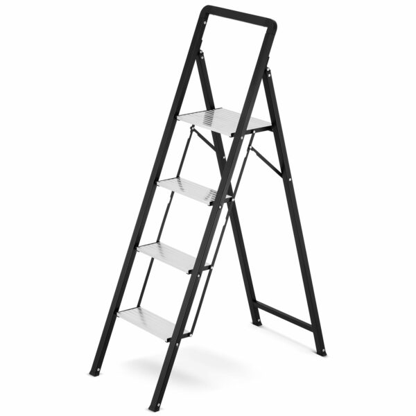 Sklopive ljestve s držačem, 4 stepenice | HIGHER - Image 2