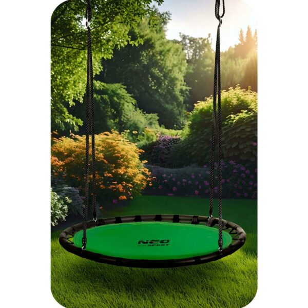 Vrtna ljuljačka rodino gnijezdo, 120 cm, zelena | Neo-Sport - Image 6