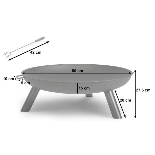 Vrtno ognjište BD-882, 80 cm | Berdsen - Image 3