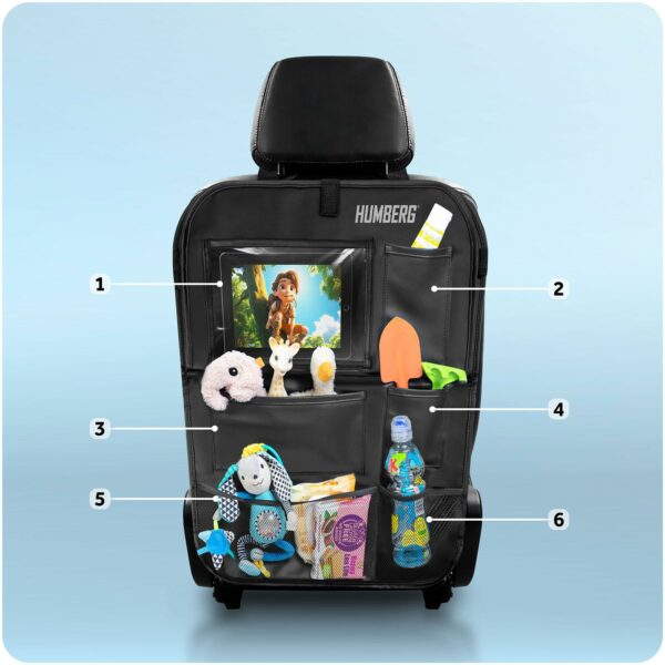 Organizator za auto sa stolom HM-993, crni | Humberg - Image 6