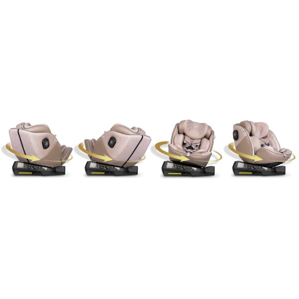Autosjedalica Aero Line, ISOFIX, 0-36 kg, bež | Nukido - Image 12