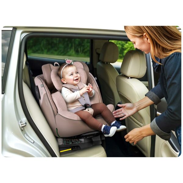 Autosjedalica Aero Line, ISOFIX, 0-36 kg, bež | Nukido - Image 15