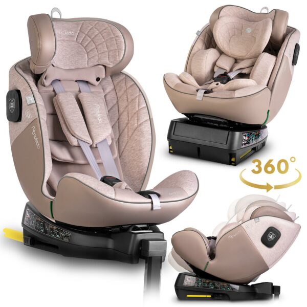 Autosjedalica Aero Line, ISOFIX, 0-36 kg, bež | Nukido - Image 3