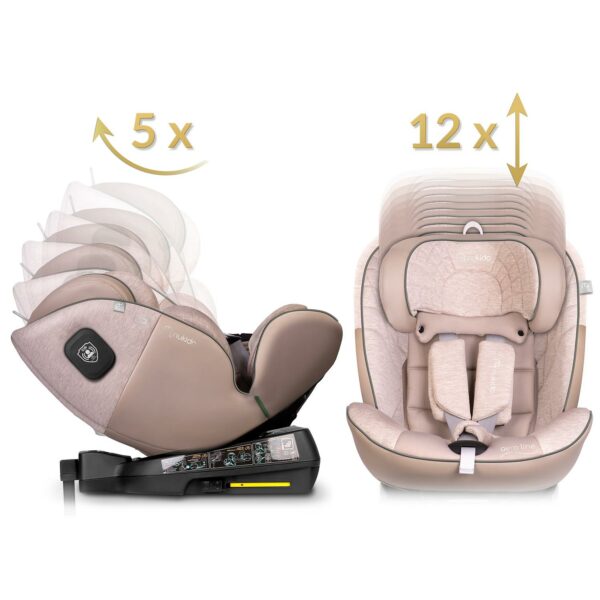 Autosjedalica Aero Line, ISOFIX, 0-36 kg, bež | Nukido - Image 5