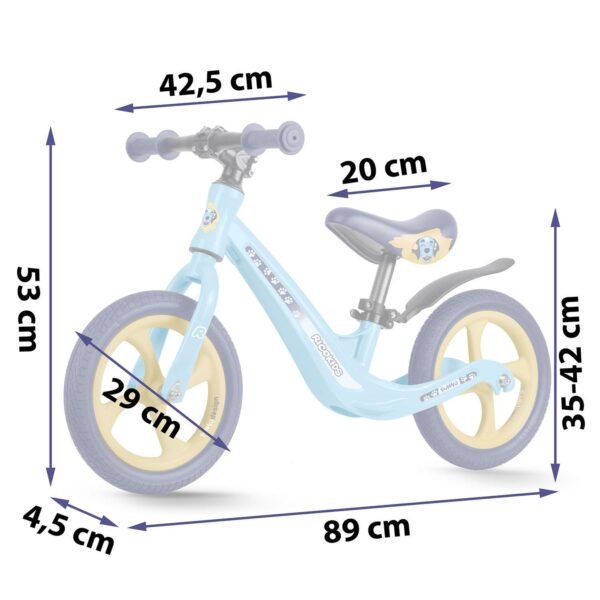 Dječji balansni bicikl FUNNU, plavi | Ricokids - Image 2