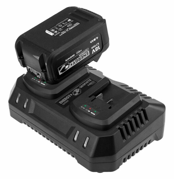 Dvostruki punjač baterija Energy+, 21V | GRAPHITE - Image 8