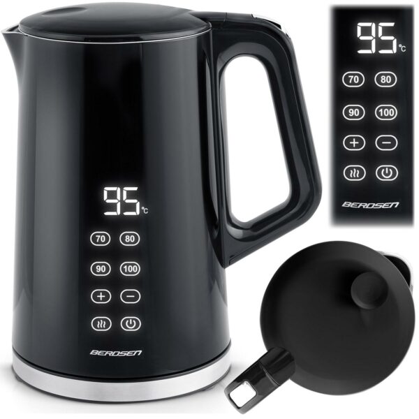 Instant kuhalo za vodu BD-71, 1,7 l, crno-srebrno | Berdsen