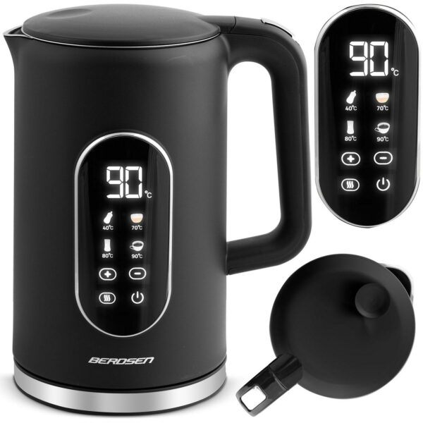 Instant kuhalo za vodu BD-712, 1,7 l, crno-srebrno | Berdsen