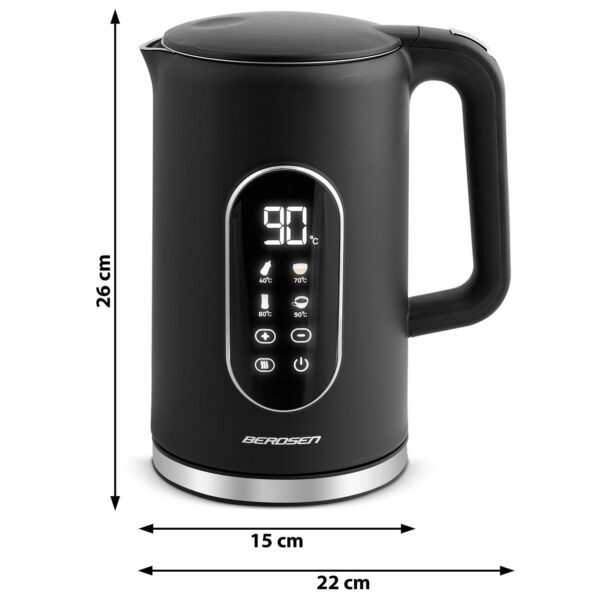 Instant kuhalo za vodu BD-712, 1,7 l, crno-srebrno | Berdsen - Image 2