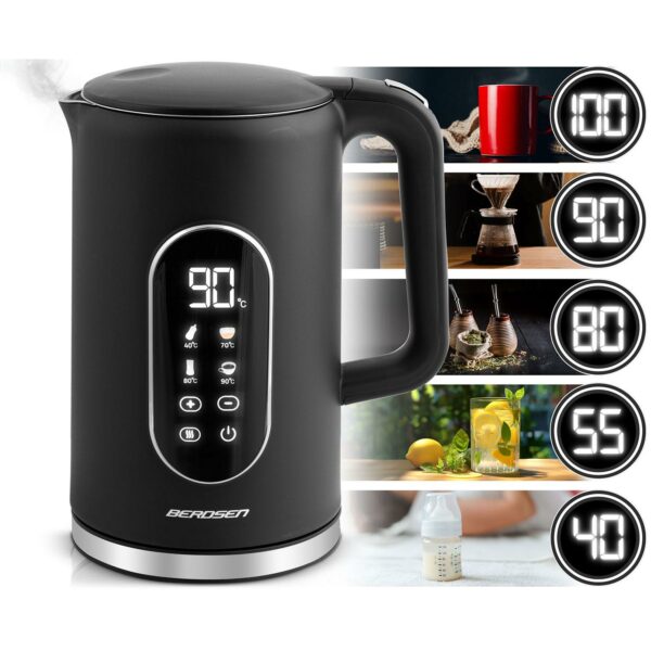 Instant kuhalo za vodu BD-712, 1,7 l, crno-srebrno | Berdsen - Image 4