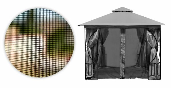 Mreža protiv komaraca za sjenicu, 3x3m, siva | MultiGarden - Image 4