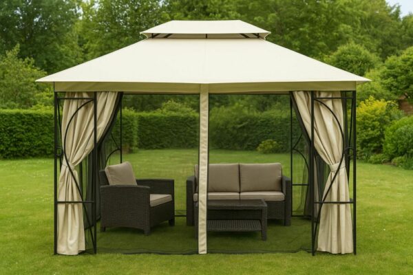 Mreža protiv komaraca za sjenicu, 3x4m, bež | MultiGarden - Image 6