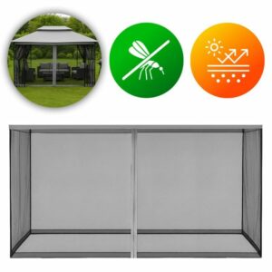 Mreža protiv komaraca za sjenicu, 3x4m, siva | MultiGarden je praktičan dodatak za vrtne sjenice koji pruža učinkovitu zaštitu od insekata.