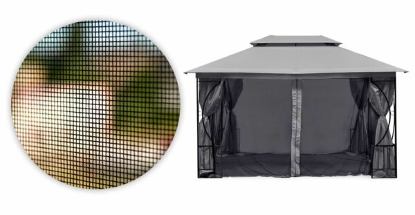 Mreža protiv komaraca za sjenicu, 3x4m, siva | MultiGarden - Image 4