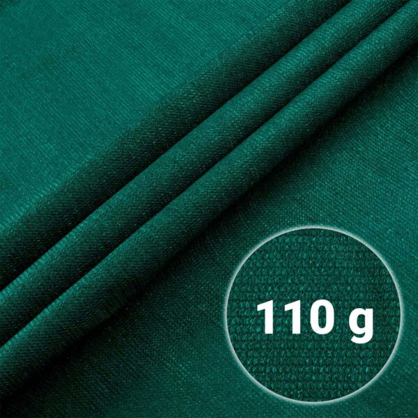 Mreža za sjenu + 50 kopči, 110 g/m2, 1,2 x 50 m, zelena | Plonos - Image 4