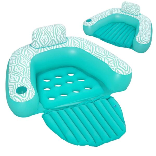 Napuhavajuća stolica Comfort Plush Pro, tirkizna | Bestway