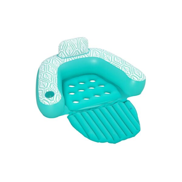 Napuhavajuća stolica Comfort Plush Pro, tirkizna | Bestway - Image 2