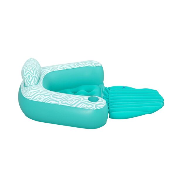 Napuhavajuća stolica Comfort Plush Pro, tirkizna | Bestway - Image 3