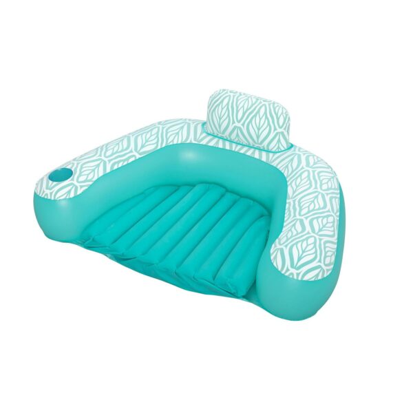 Napuhavajuća stolica Comfort Plush Pro, tirkizna | Bestway - Image 4
