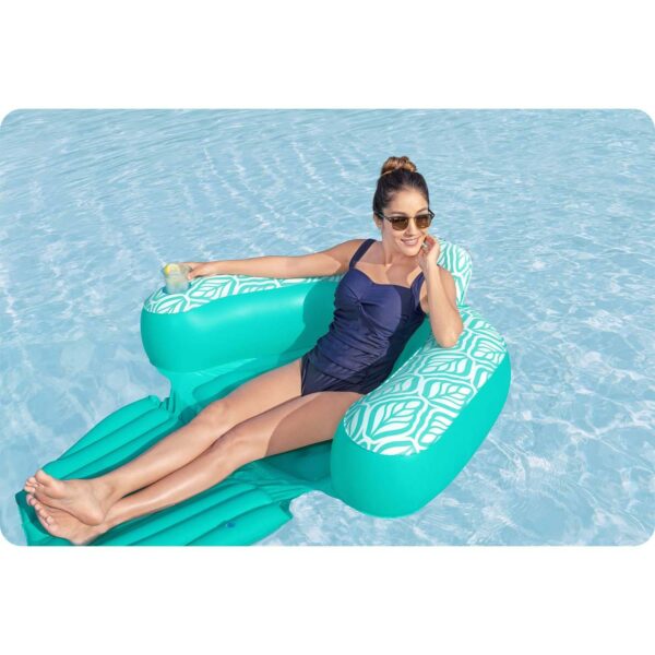 Napuhavajuća stolica Comfort Plush Pro, tirkizna | Bestway - Image 8