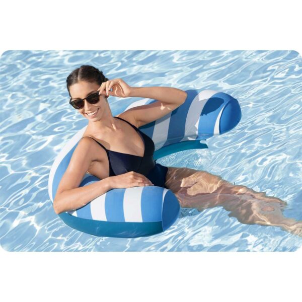 Napuhavajuća stolica Comfort Plush, bijelo-plava | Bestway - Image 9