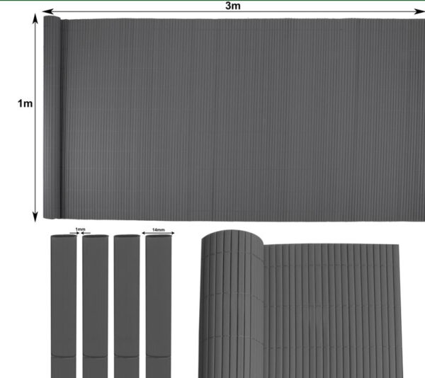 Ograda Ence DF13, 1m, antracit | Strend Pro - Image 3