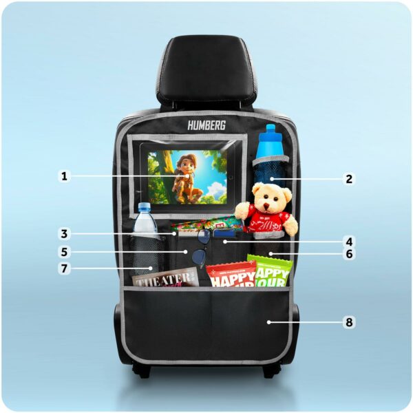 Organizator za auto HM-992, crni | Humberg - Image 6