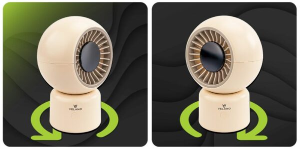 Stolni ventilator, bež | Velano - Image 13