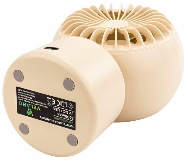 Stolni ventilator, bež | Velano - Image 4