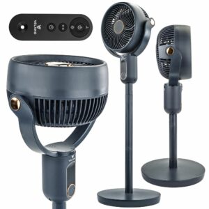 Podni ventilator, 50W, crni | Velano ima tihi rad, tri načina strujanja zraka i donosi učinkovito osvježenje u vaš dom ili ured.