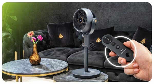 Podni ventilator, 50 W, crni | Velano - Image 16