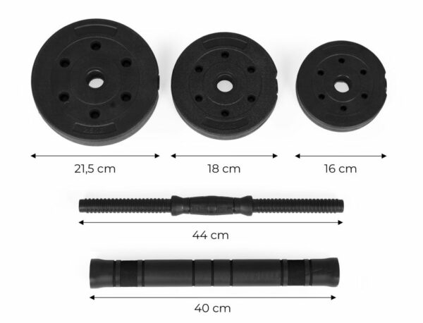 Set od dva podesiva utega | 2x10kg - Image 6