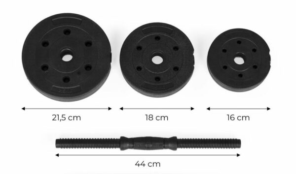 Set od dva podesiva utega | 2x15kg - Image 6