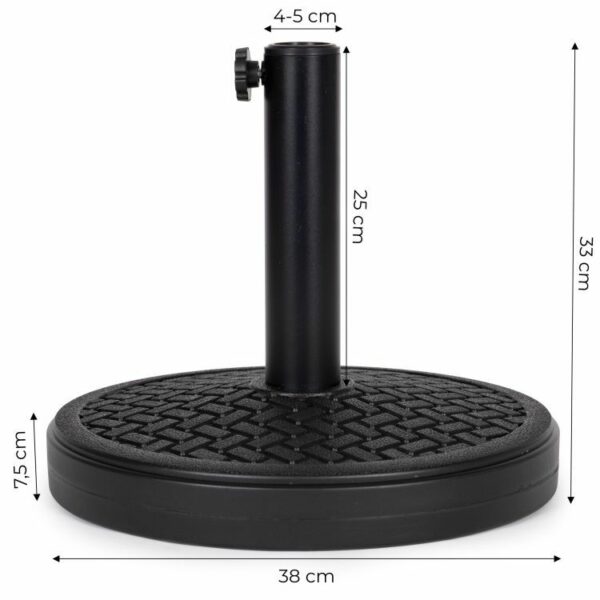 Staljak za suncobran, 12 kg, crni | MultiGarden - Image 2