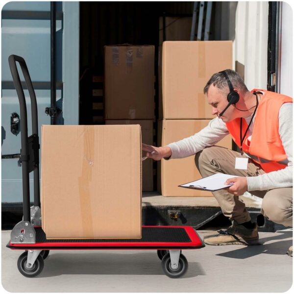 Transportna kolica s platformom HM-505, 150 kg | Humberg - Image 11