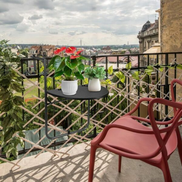 Viseća stolica za balkon, crna | ModernHome - Image 5