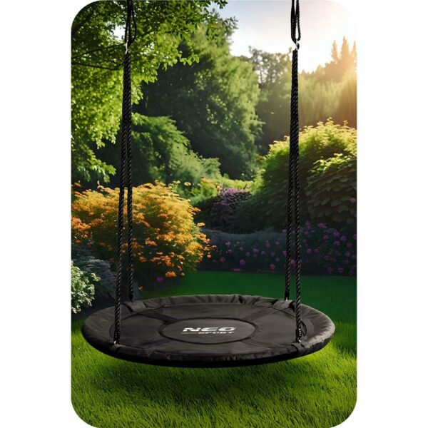 Vrtna ljuljačka NS-103, 100 cm, crna | Neo-Sport - Image 8
