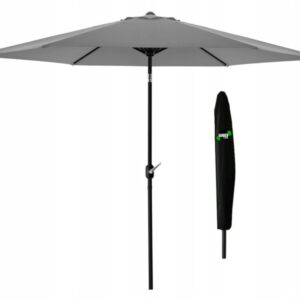 Vrtni suncobran, 3m, sivi | Garden Line