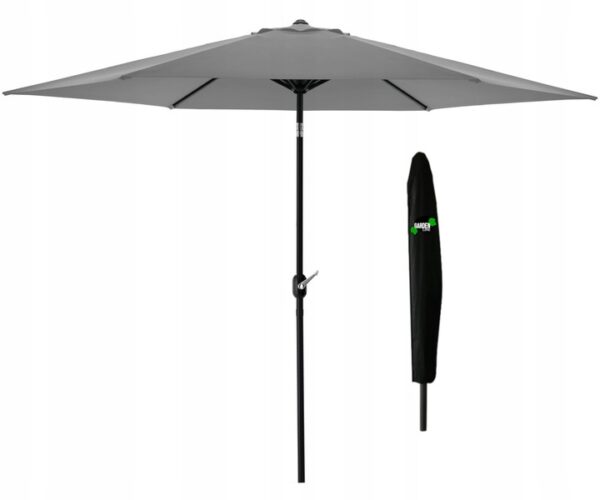 Vrtni suncobran, 3m, sivi | Garden Line