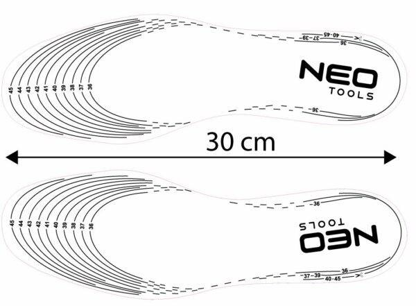 Actifresh ulošci za cipele, 36-45 | NEO TOOLS - Image 2