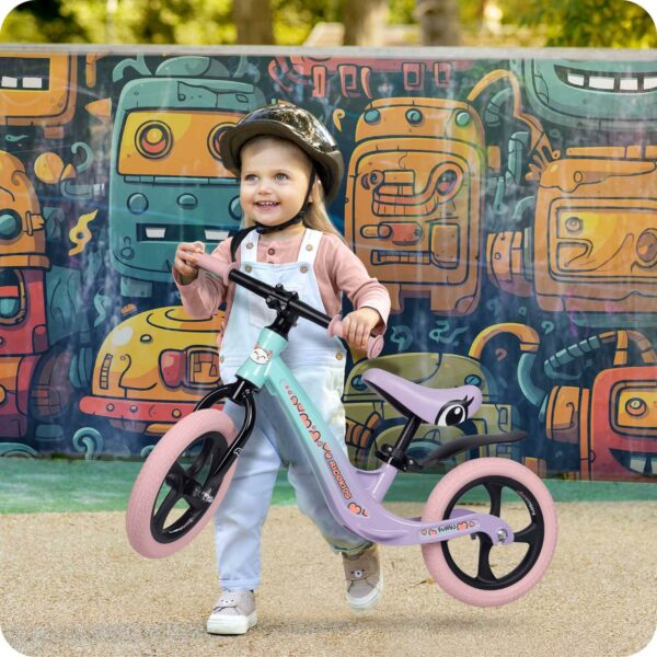 Dječji bicikl za ravnotežu FUNNU, ljubičasti | Ricokids - Image 10