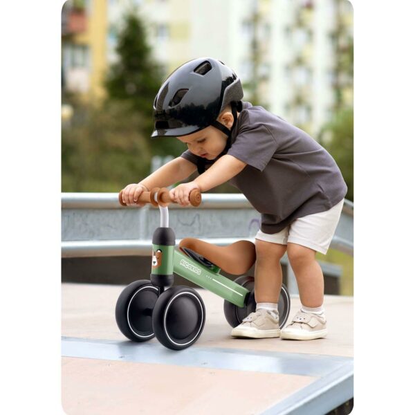 Dječji trokotačni balans bicikl, plišani medvjedić | Ricokids - Image 10