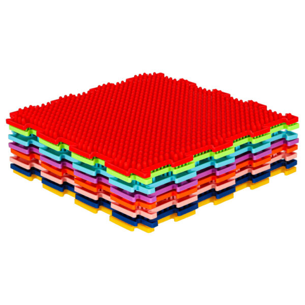 Montessori senzorna podloga, 8 kom | Šarena - Image 2