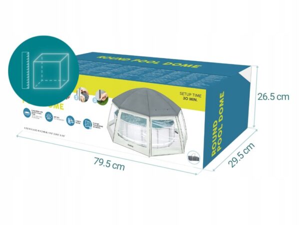 Paviljon za bazen, 6x6x2,95m | Bestway - Image 4