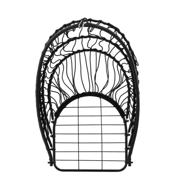 Viseća vrtna stolica Eris, crna + jastuk | Garden Line - Image 8