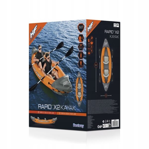 Kajak na napuhavanje - ponton, narančasti | Bestway - Image 6