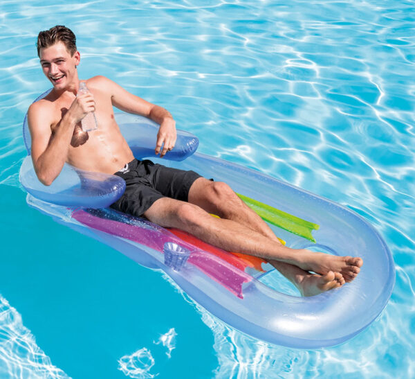 Napuhavanje 2u1 King Cool, 160x85cm, plava | INTEX - Image 2