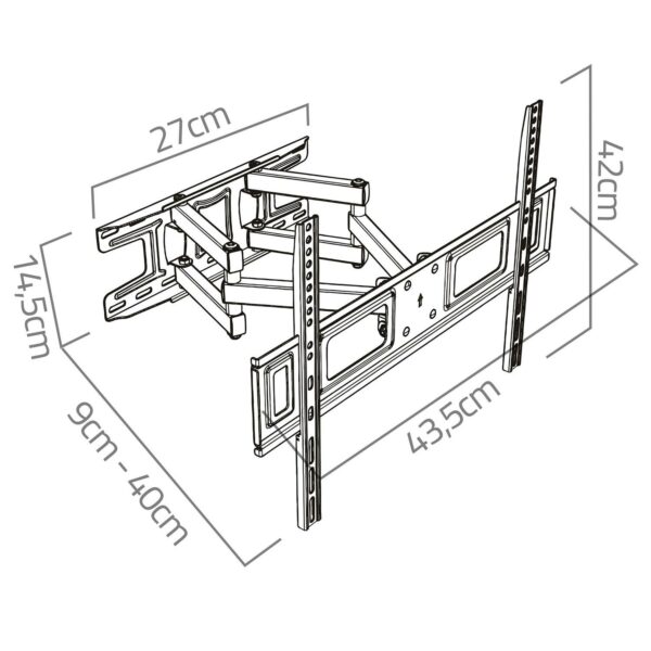 Nosač za TV 23-60″, 45 kg | Humberg - Image 2