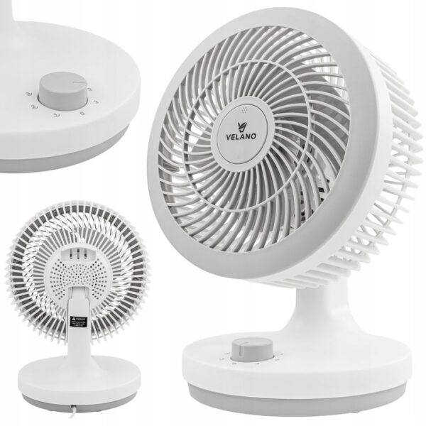 Stolni ventilator, bijeli | Velano