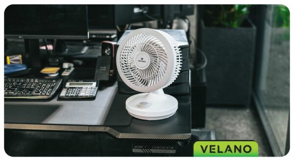 Stolni ventilator, bijeli | Velano - Image 14